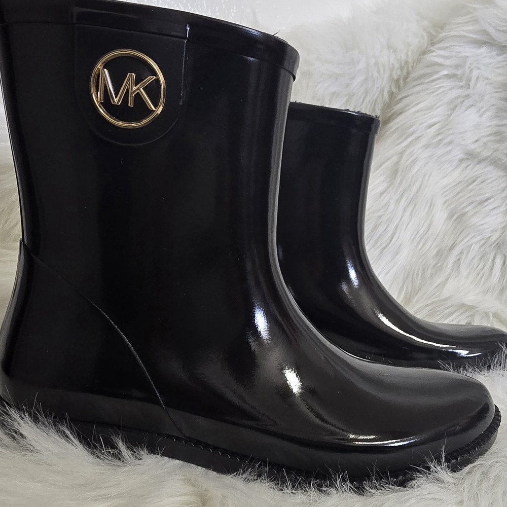 Michael Kors Black Rain Boots-Never Worn